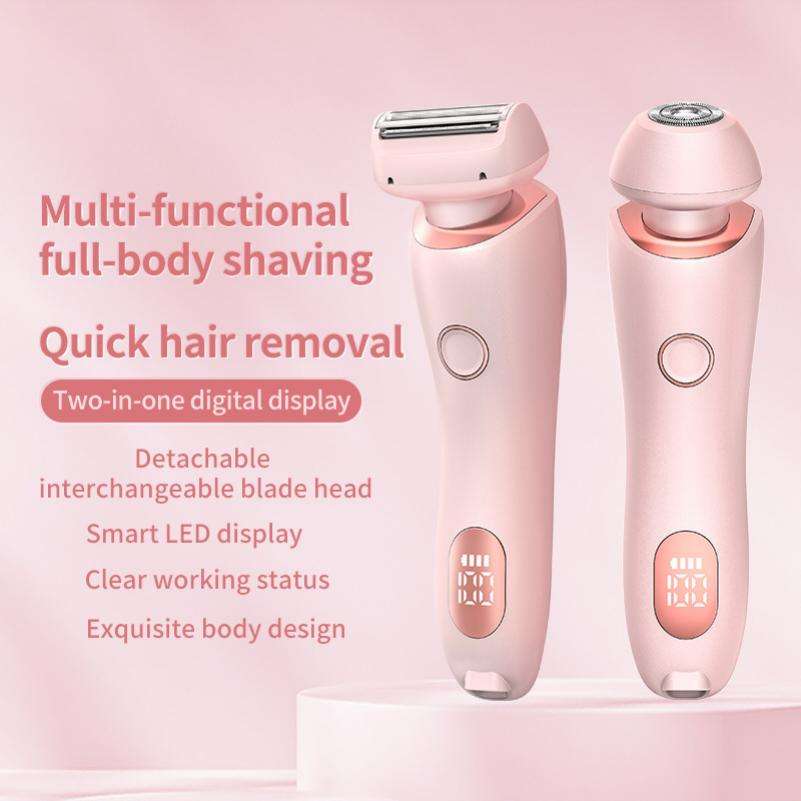 Dual-Head Women’s Electric Hair Removal Device – Precision Trimmer & Shaver for Face and Body