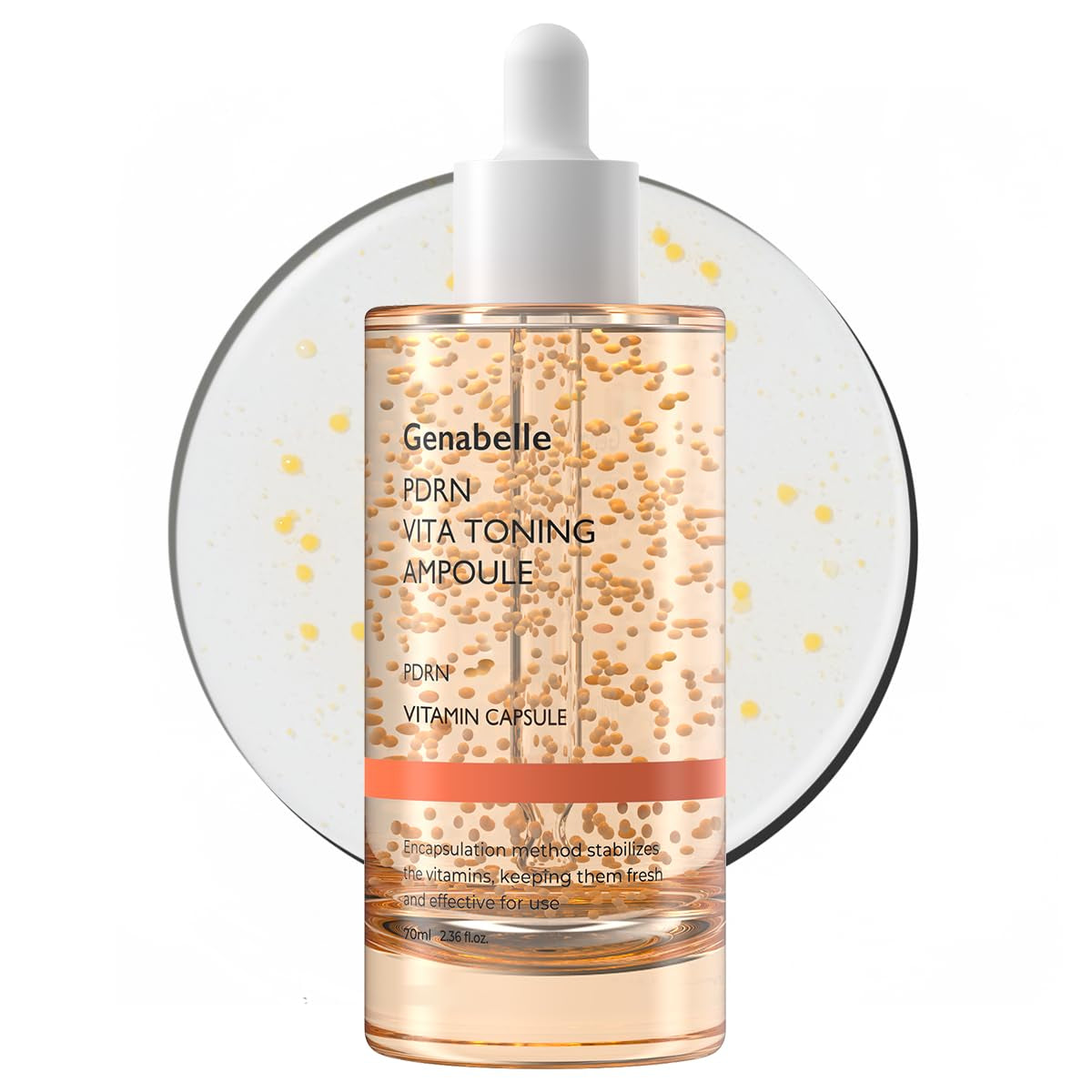 Genabelle PDRN Vita Toning Ampoule – 70ml (Jumbo Size) | Brightening, Hydrating & Firming Serum