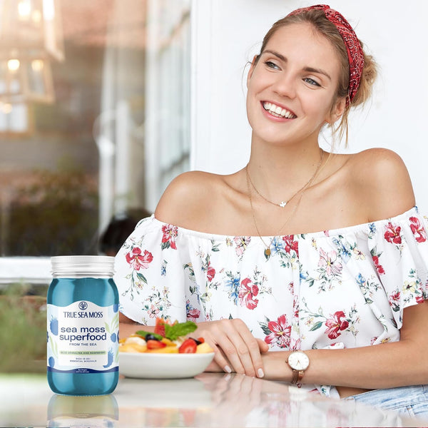 TrueSeaMoss Sea Moss Gel Superfood – 473ml | With Blue Spirulina for Immunity, Energy & Skin Health
