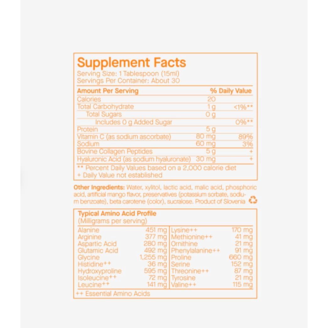 SpoiledChild Collagen Peptides + Vitamin C + Hyaluronic Acid Liquid Collagen, Pineapple Flavor - 400ml