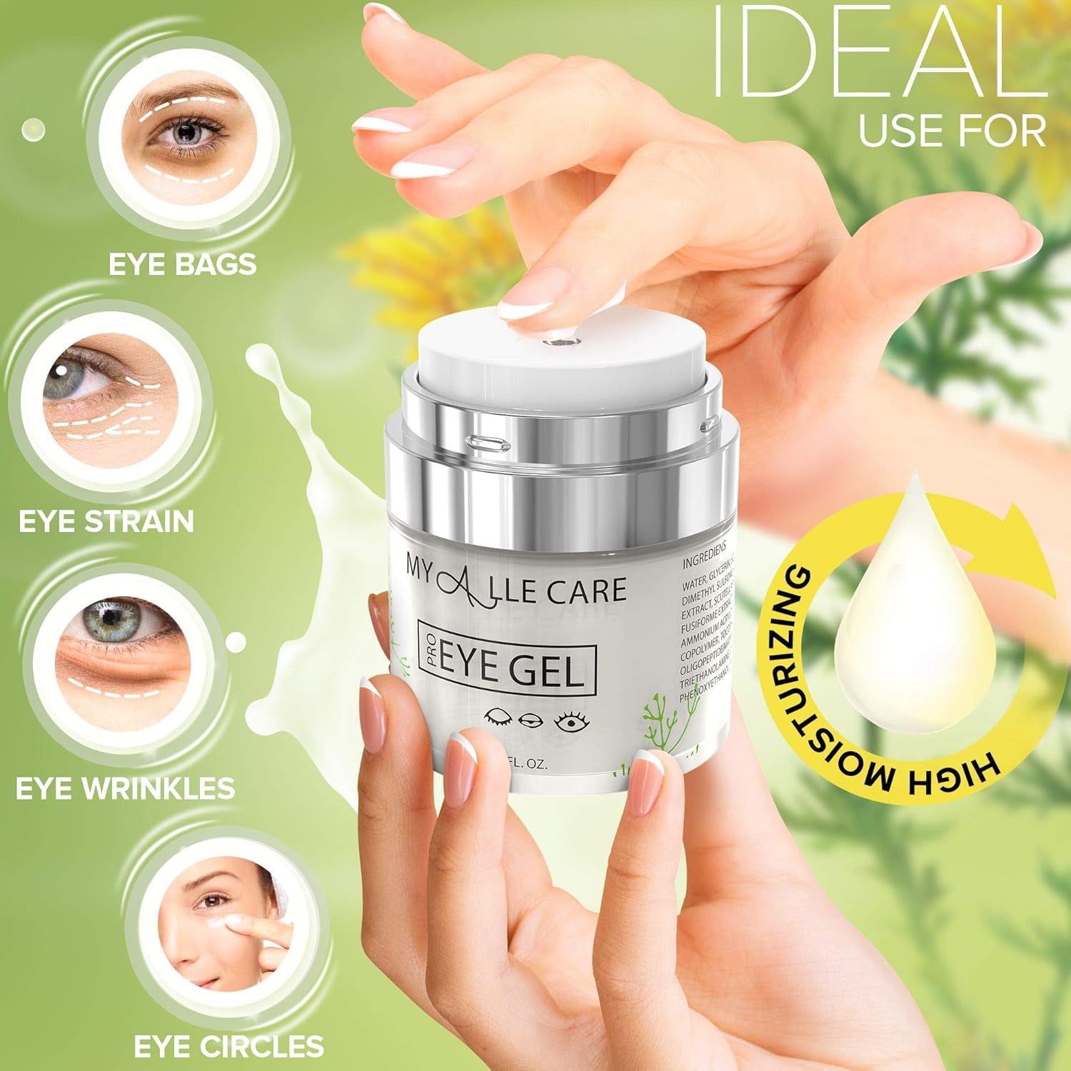 My Alle Care Eye Gel Pro – 30ml | Anti-Aging Hydration for Puffy Eyes, Dark Circles & Fine Lines