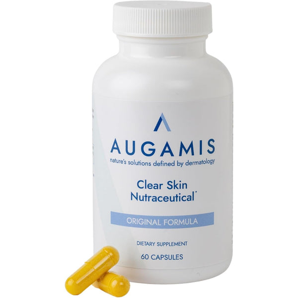Augamis Clear Skin Nutraceutical Original Formula – 60 Capsules | DIM-Free Hormonal & Nodular Acne Support