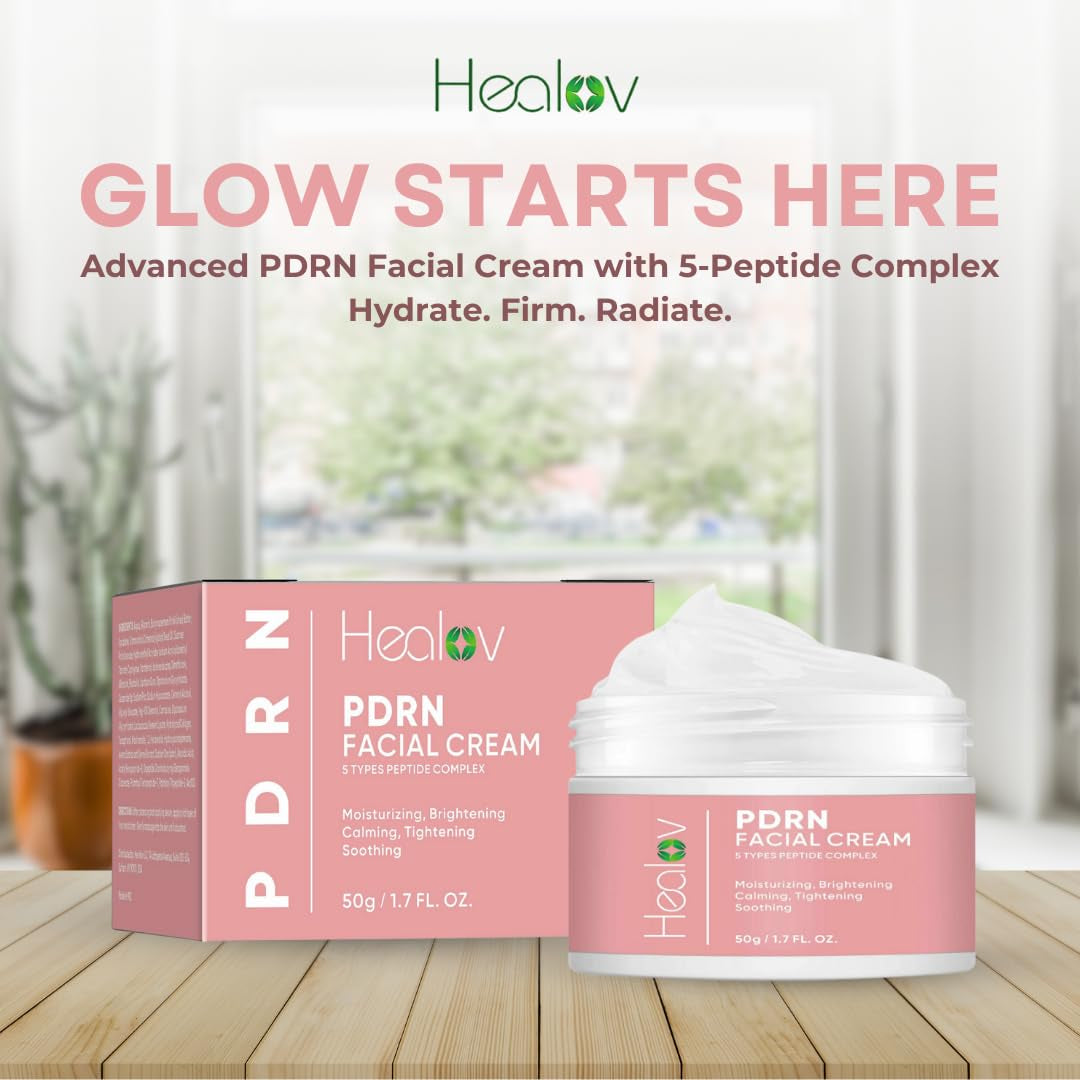 Healov PDRN Facial Cream – 50g | Advanced Salmon DNA Repair & Deep Hydration Moisturizer