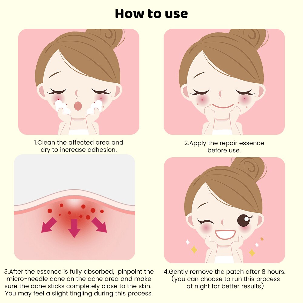 Microneedle Pimple Patch 9 Pcs - Fast Healing Repair