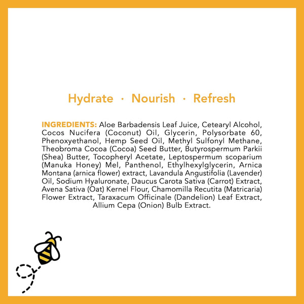 Super Natural Goods Manuka Honey Relief Ultra 10X Soothing Cream – 113g | Deep Hydration for Sensitive, Dry & Irritated Skin