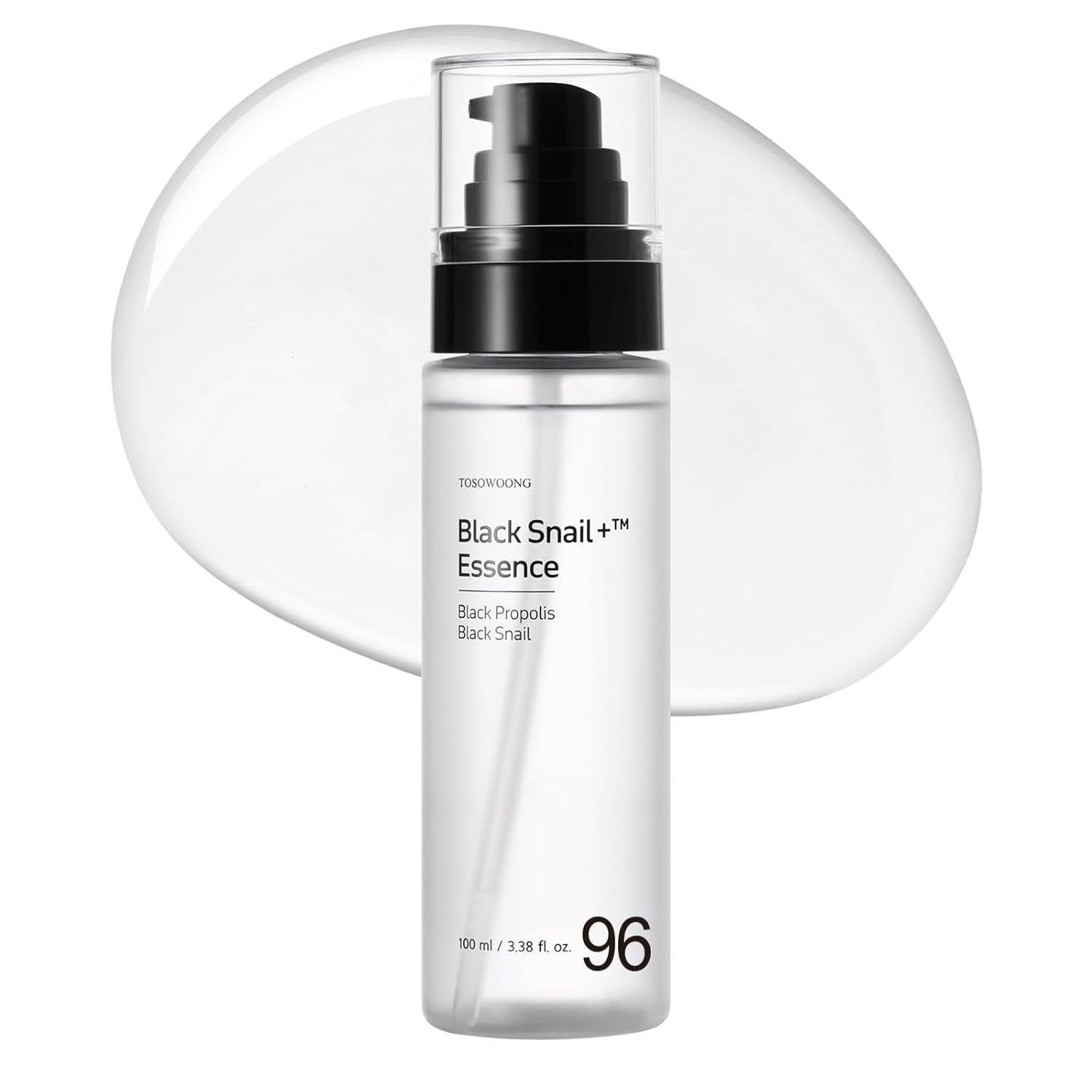 Black Snail plus Essence with 960,890Ppm Black Snail Secretion Filtrate, Hydrating Serum, Repairing, anti Aging, Dull Skin, Fine Lines, Sensitive Skin, Korean Skin Care, 100Ml, 3.38 Fl.Oz.