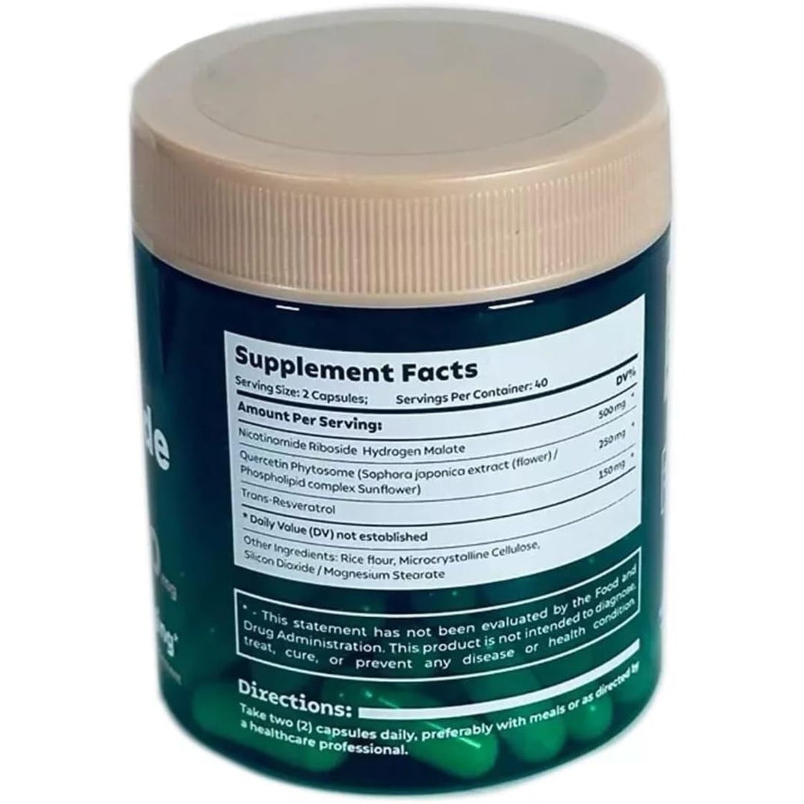 Reus Research Liposomal Nicotinamide Riboside – 80 Capsules | NAD+ Booster for Cellular Energy & Anti-Aging