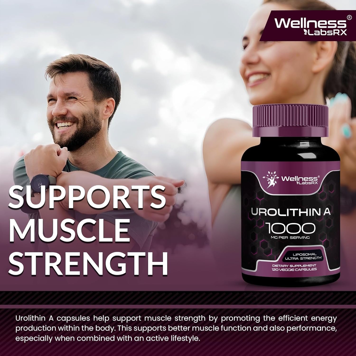 WELLNESS LABSRX Urolithin A 1000MG - 120 Capsules