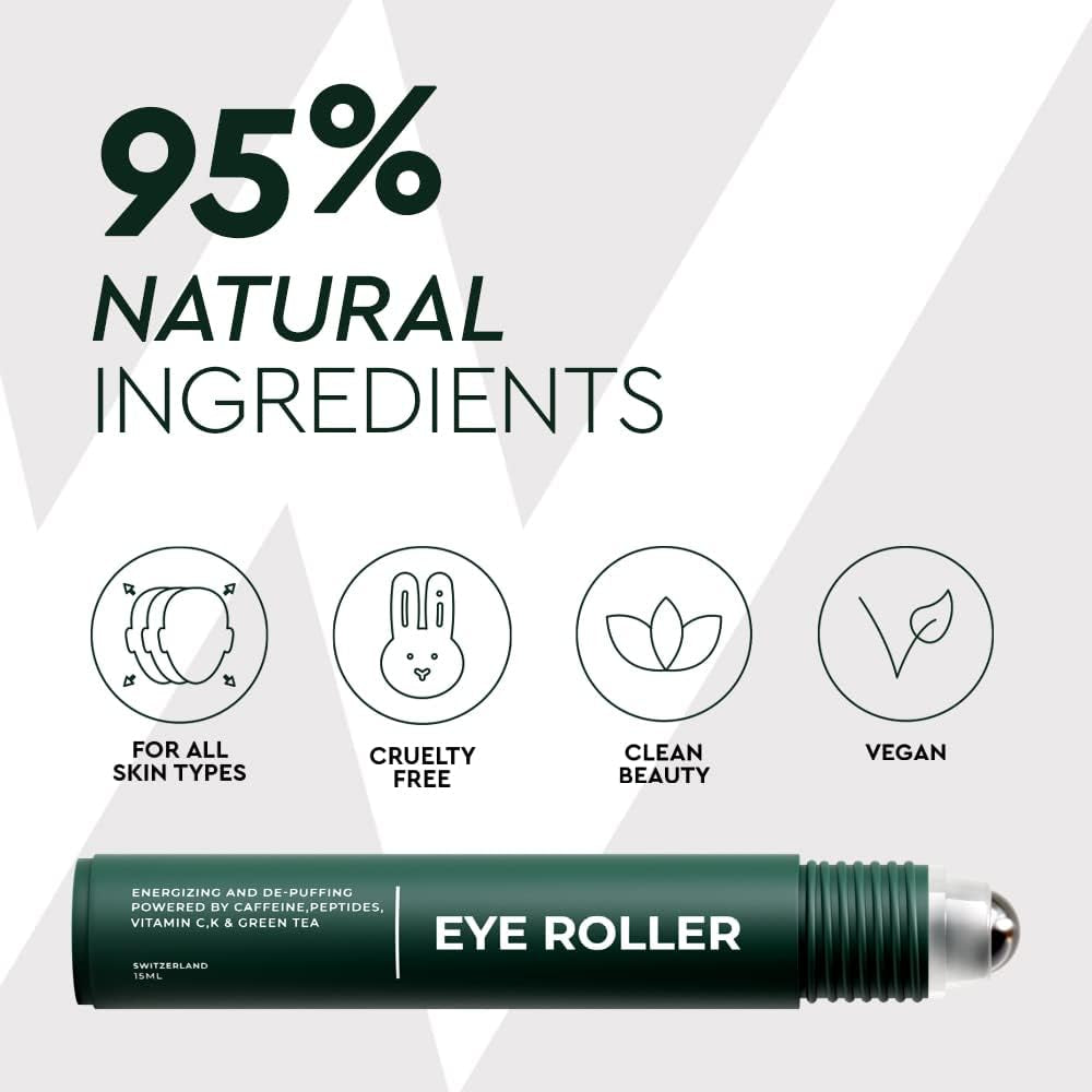 The Wolf Project Eye Roller – 15ml | Anti-Dark Circles & Depuffing Serum for Men