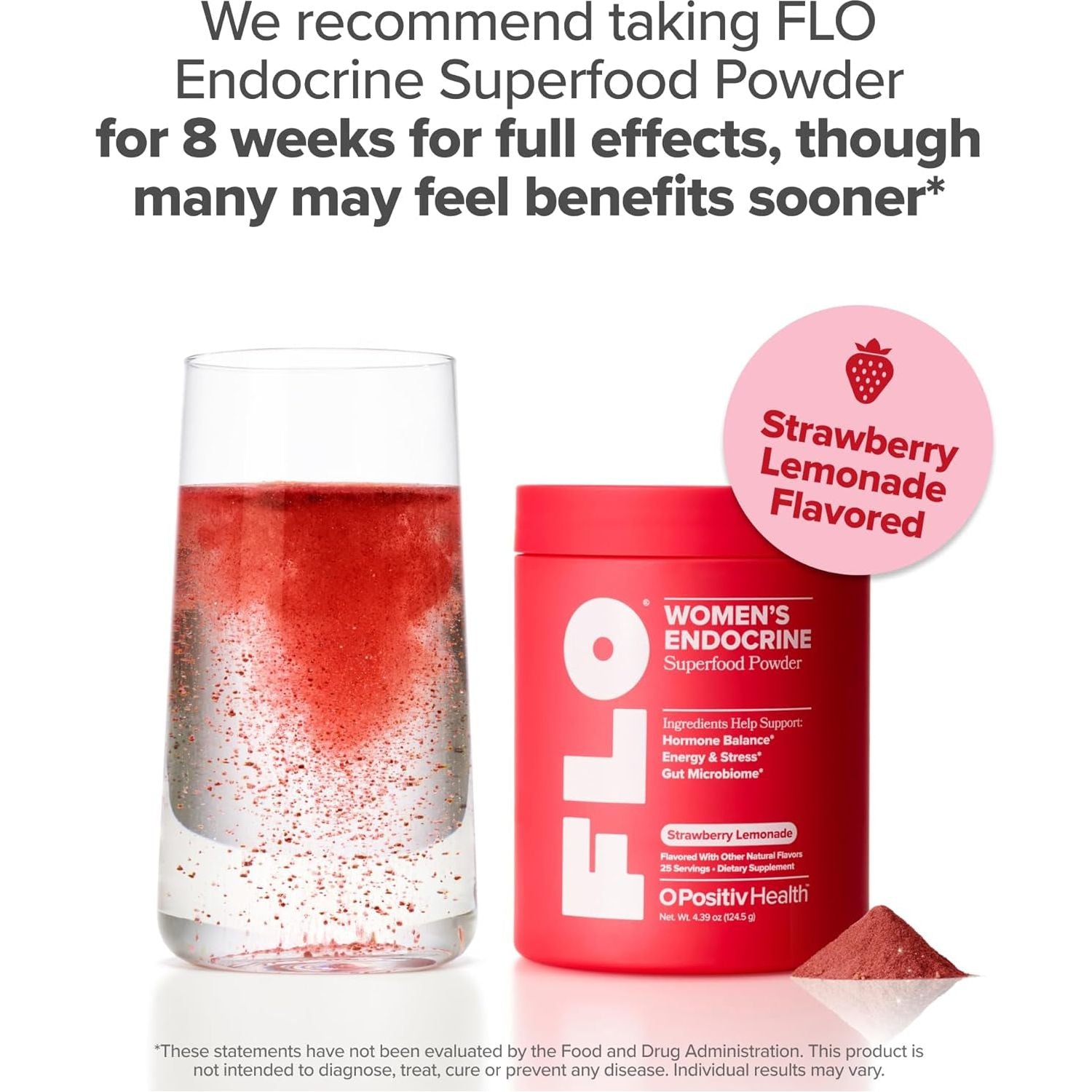 O Positiv FLO Women’s Endocrine Superfood Powder – 25 Servings | Daily Hormonal Balance & Stress Support with Rhodiola, DIM, Probiotics & Myo-Inositols