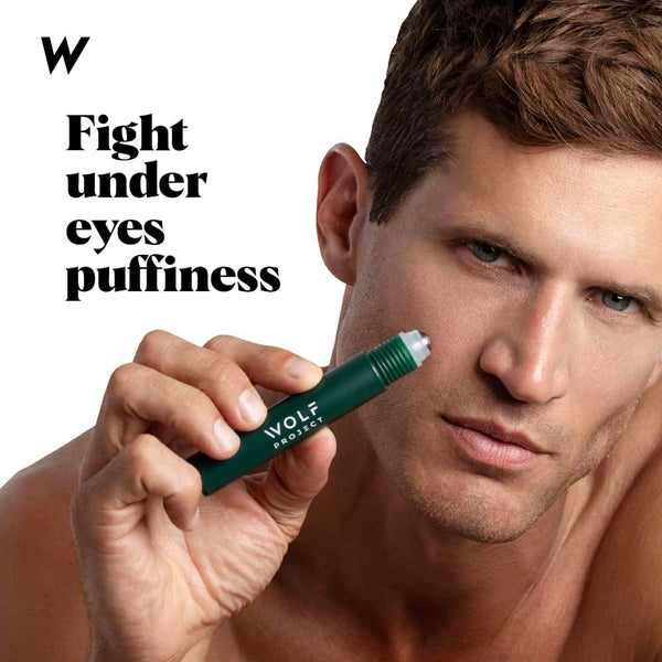 The Wolf Project Eye Roller – 15ml | Anti-Dark Circles & Depuffing Serum for Men