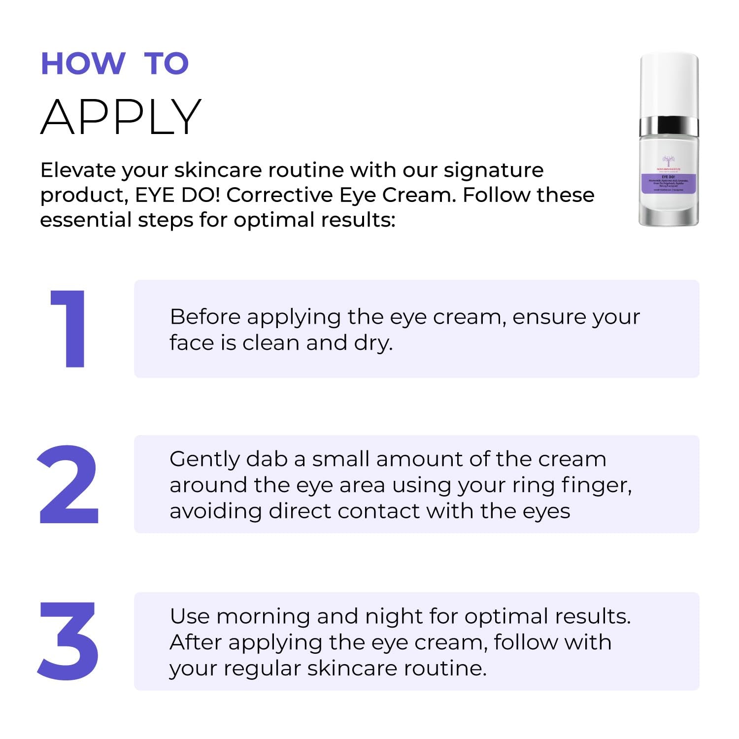 NOVA DERM INSTITUTE EYE DO! Corrective Eye Cream – 15ml | Brightens Dark Circles & Reduces Puffiness