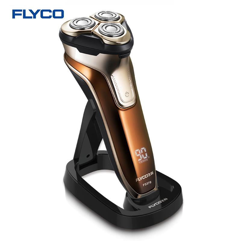 Flyco FS379 3D Floating Head Rechargeable Electric Shaver – LED, Washable, Fast Charge