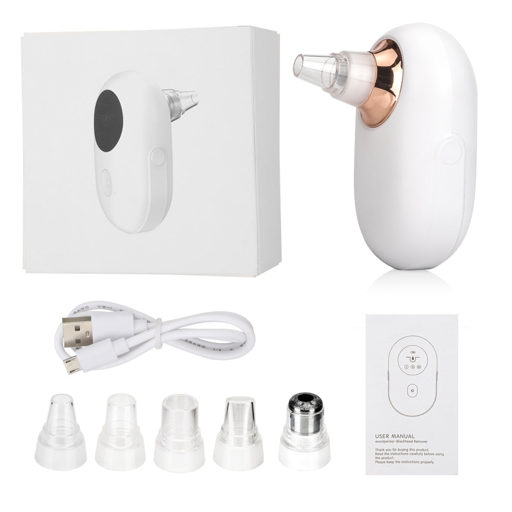 Blackhead Remover Vacuum & Diamond Microdermabrasion Device – Deep Pore Cleaner, Acne Extractor & Facial Skin Rejuvenation Tool