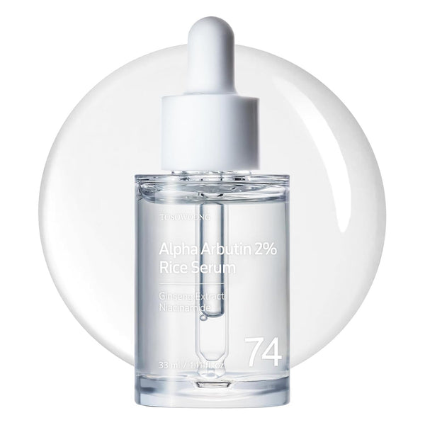 TOSOWOONG Alpha Arbutin 2% Rice Serum – 33ml | Brightening & Hydrating K-Beauty Essential