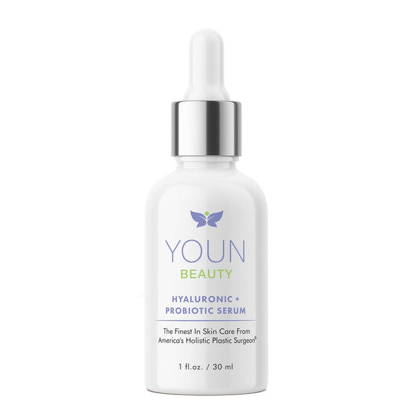 YOUN Beauty Hyaluronic + Probiotic Serum – 30ml | Hydrating & Skin-Balancing Facial Serum