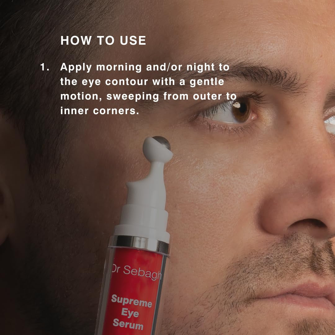 Dr Sebagh Supreme Eye Serum – 15ml | Award-Winning Anti-Aging Treatment for Dark Circles & Puffiness