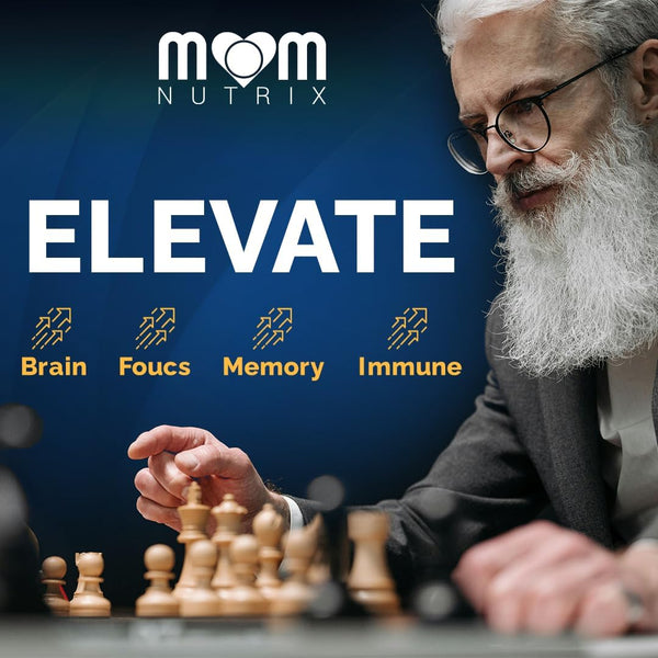 MOM NUTRIX Liposomal NAD+ with Resveratrol – 120 Capsules | Cellular Energy, Healthy Aging & Radiant Skin