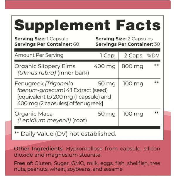 V Bliss Slippery Babe Vaginal Moisture – 60 Capsules | Fast-Acting Natural Hydration Support