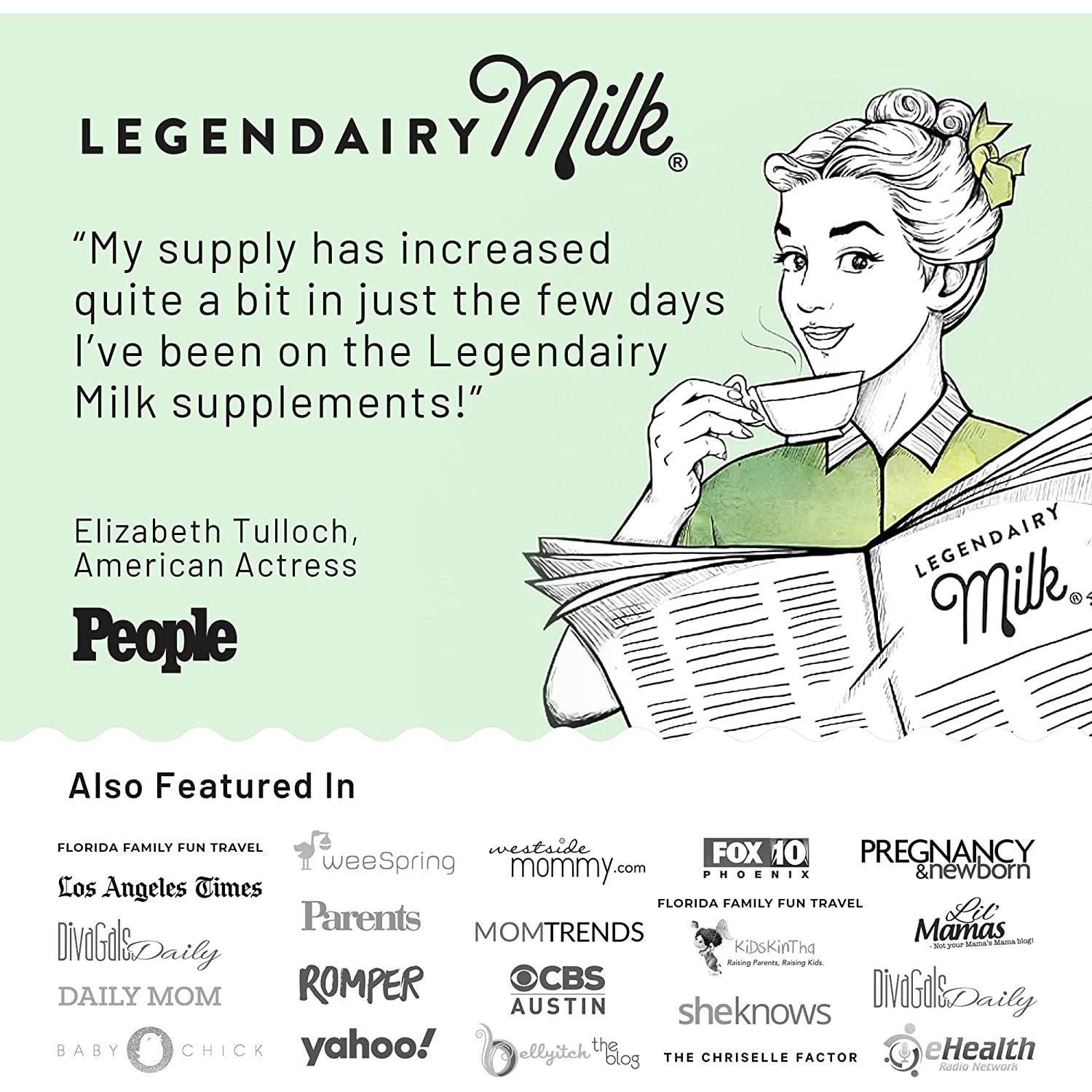 Legendairy Milk Cash Cow Lactation Supplement – 60 Capsules, 10-Day Supply | Organic Milk Supply Support