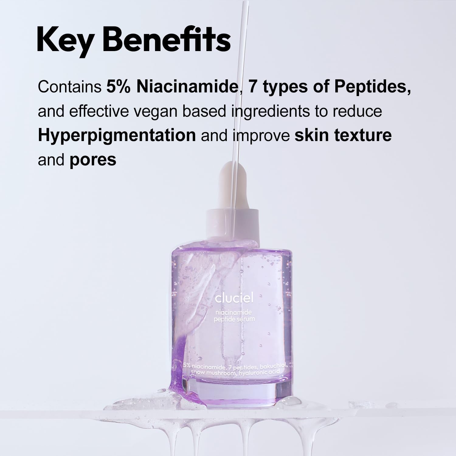 Cluciel Niacinamide Peptide Serum – 50ml | Radiant Glow, Even Tone & Pore Refinement