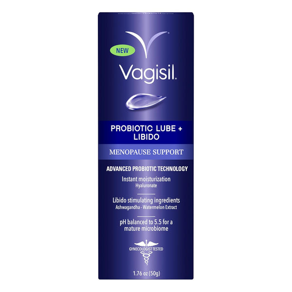 Vagisil Probiotic Lube + Libido Menopause Support – 50g | Intimate Comfort & Wellness for Mature Women