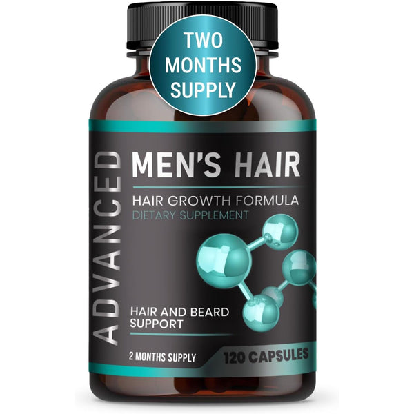 NutraPro Advanced Men’s Hair Growth – 120 Capsules | DHT Blocker & Biotin Supplement for Thicker Hair