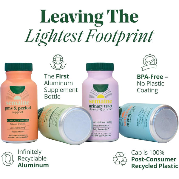 Semaine Pre + Probiotic for Women – 60 Capsules | Daily Gut, Vaginal & Immune Support