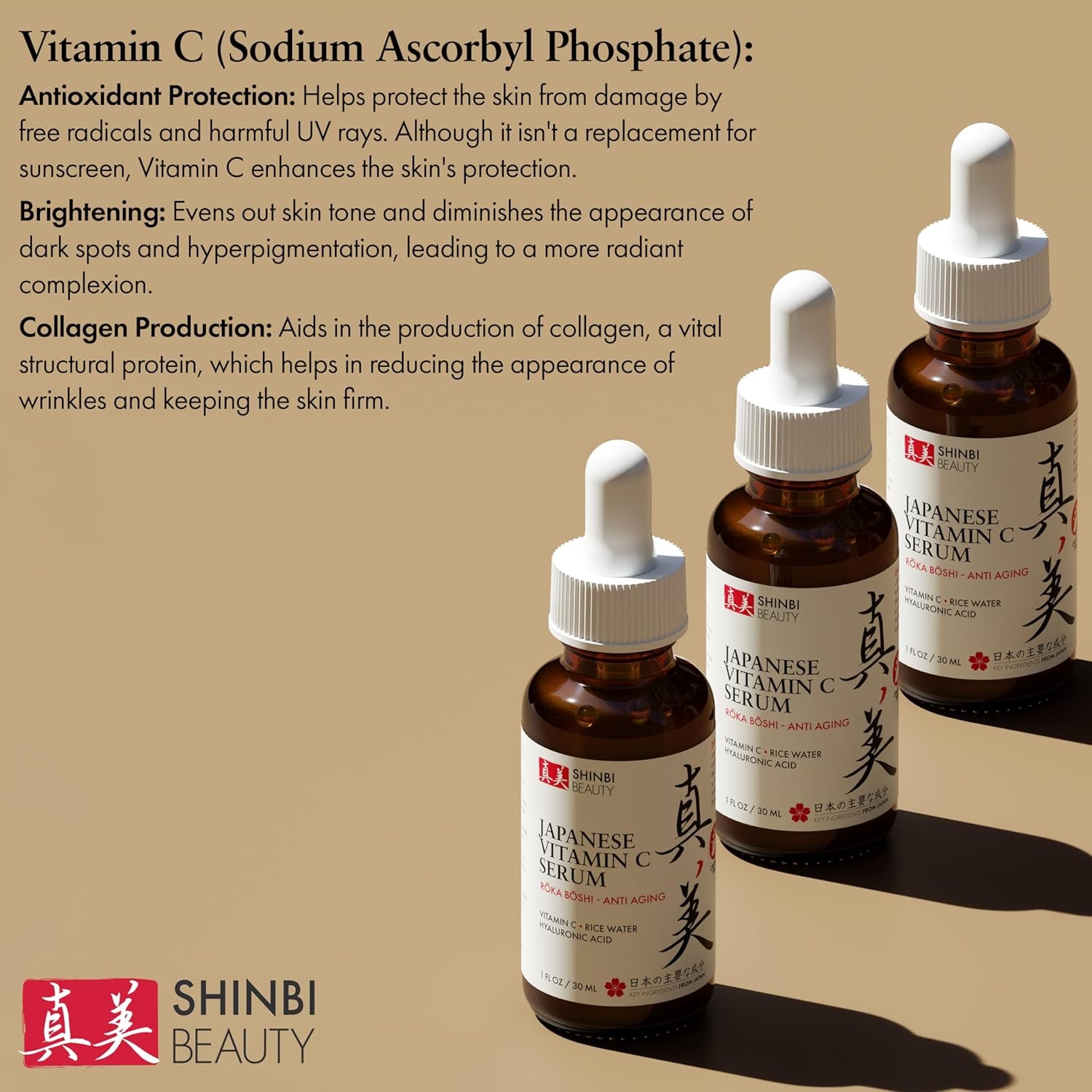 Shinbi Beauty Japanese Vitamin C Serum - 30ml