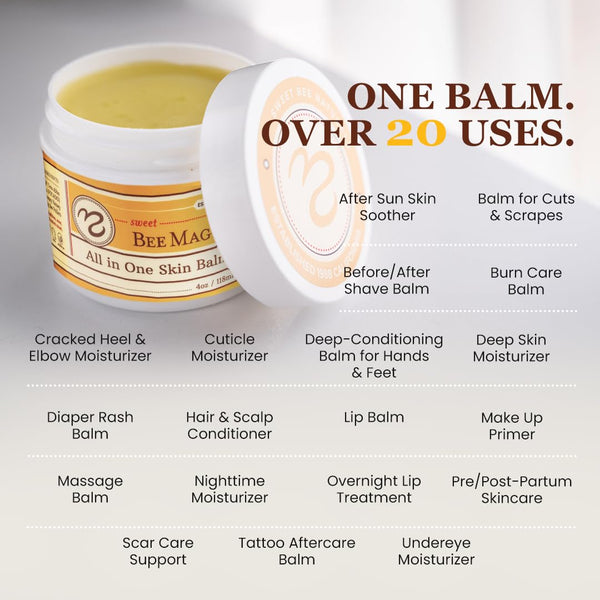 Sweet Bee Naturals All-In-One Skin Balm – 118ml | Soothing, Nourishing Relief for Sensitive Skin