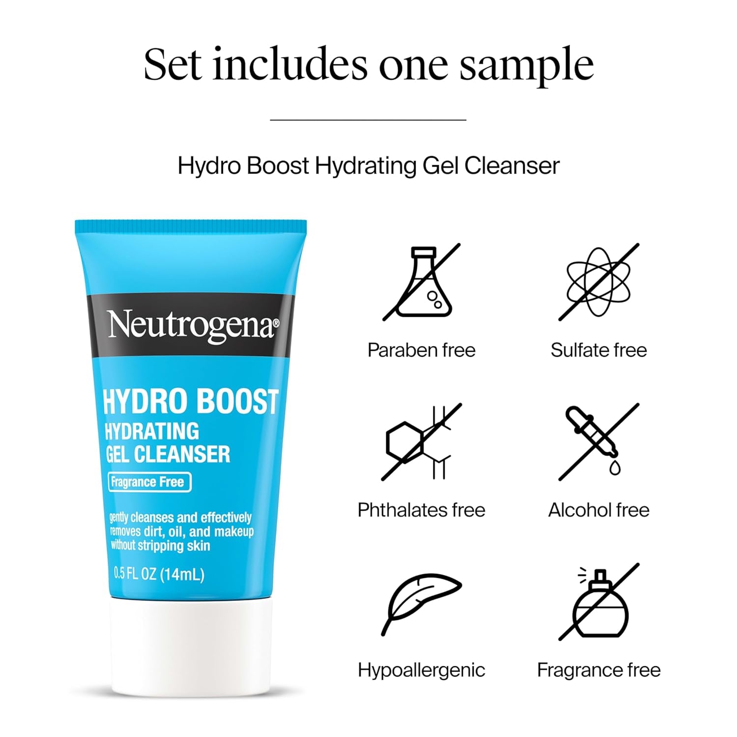 Neutrogena Rapid Tone Repair Retinol + Vitamin C Correcting Cream (48g) + Trial Size Hydro Boost Hydrating Gel Cleanser (15ml)