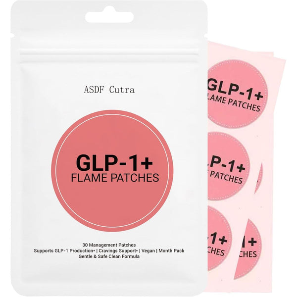 GLP-1 Patches for Women and Men, with Berberine, L-Glutamine, and Cinnamon, Natural Ingredients Patche - 1 Packs, 30 Patches