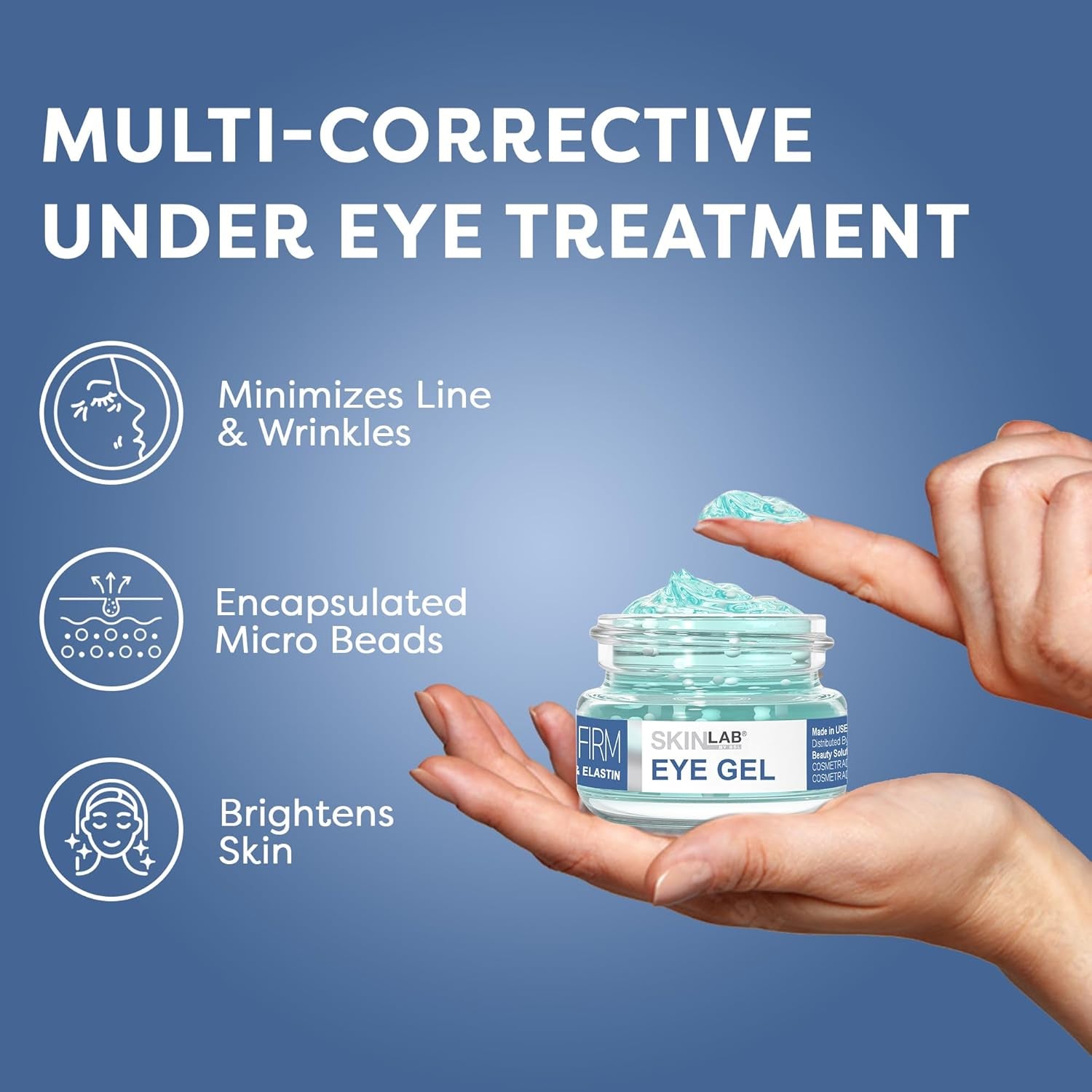 SKIN LAB BY BSL Lift and Firm Eye Gel – 15g | Brightening, Hydrating Eye Treatment for Fine Lines & Puffiness
