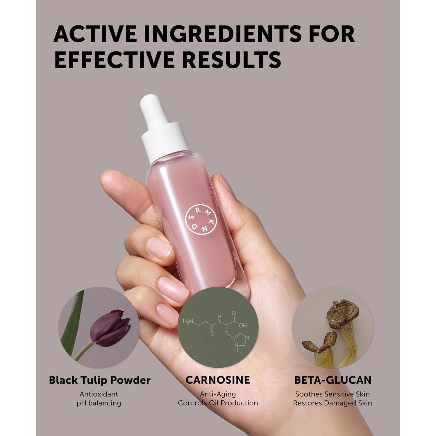 SERUMKIND Black Tulip Serum - Barrier Repair Antioxidant Korean Face Serum – Beta Glucan – Hydrating and Anti-Aging – Vegan, Cruelty-Free, Unscented – 1.01 Fl.Oz.