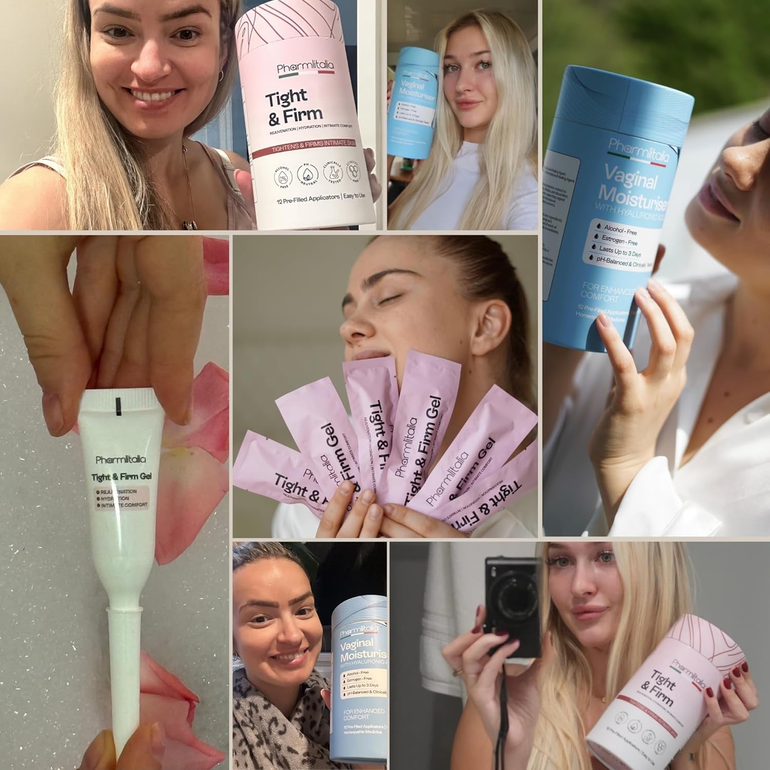 Vaginal Moisturizer Gel for Vagina Health, Moisturizer Applicators for Vaginal Dryness Relief and Long Lasting Wetness - Pre and Post Menopausal - 12 Pre Filled Applicators