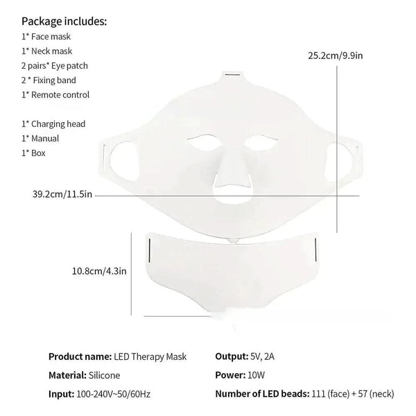 7 - Color LED Silicone Face Mask - Glam Global UKGlam Global UK