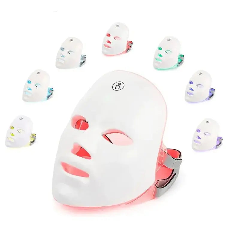 7 Colors Cycle Beauty Mask – LED Light Therapy for Glowing Skin - Glam Global UK