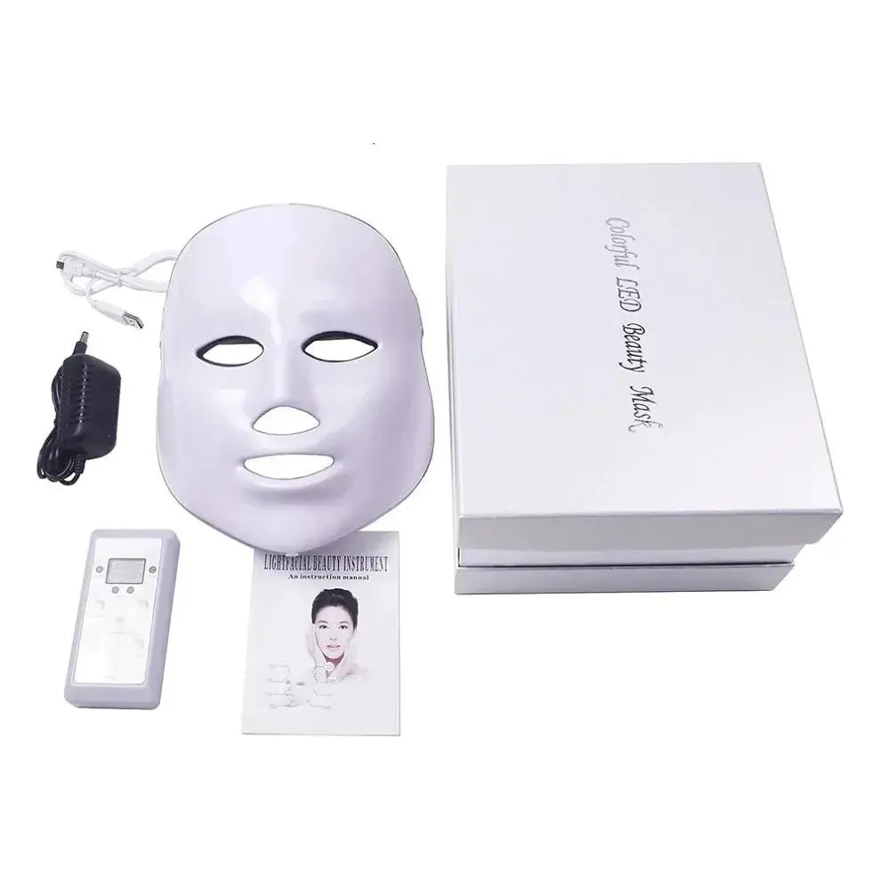 7 Colors LED Facial Mask – Advanced Light Therapy - Glam Global UKGlam Global UK