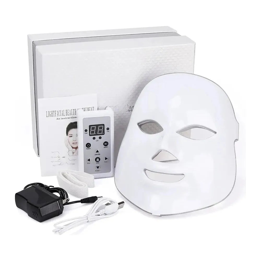 7 Colors LED Facial Mask – Advanced Light Therapy - Glam Global UK