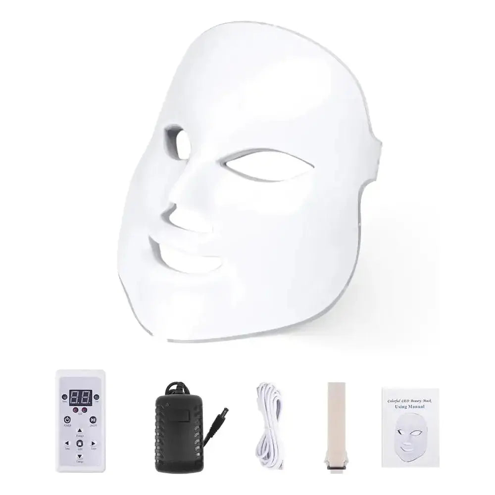 7 Colors LED Facial Mask – Advanced Light Therapy - Glam Global UK