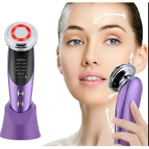 7 - in - 1 Facial Massager – Advanced Anti - Aging Therapy & Skin Rejuvenation - Glam Global UK