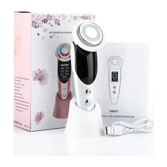 7 - in - 1 Facial Massager – Advanced Anti - Aging Therapy & Skin Rejuvenation - Glam Global UK