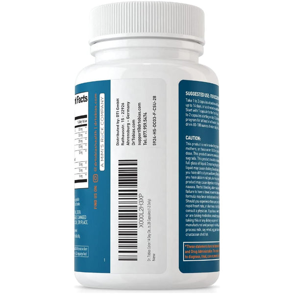 Dr. Tobias Colon 14 Day Cleanse 28 Capsules 1 - 2 Daily - Glam Global UKDr. Tobias