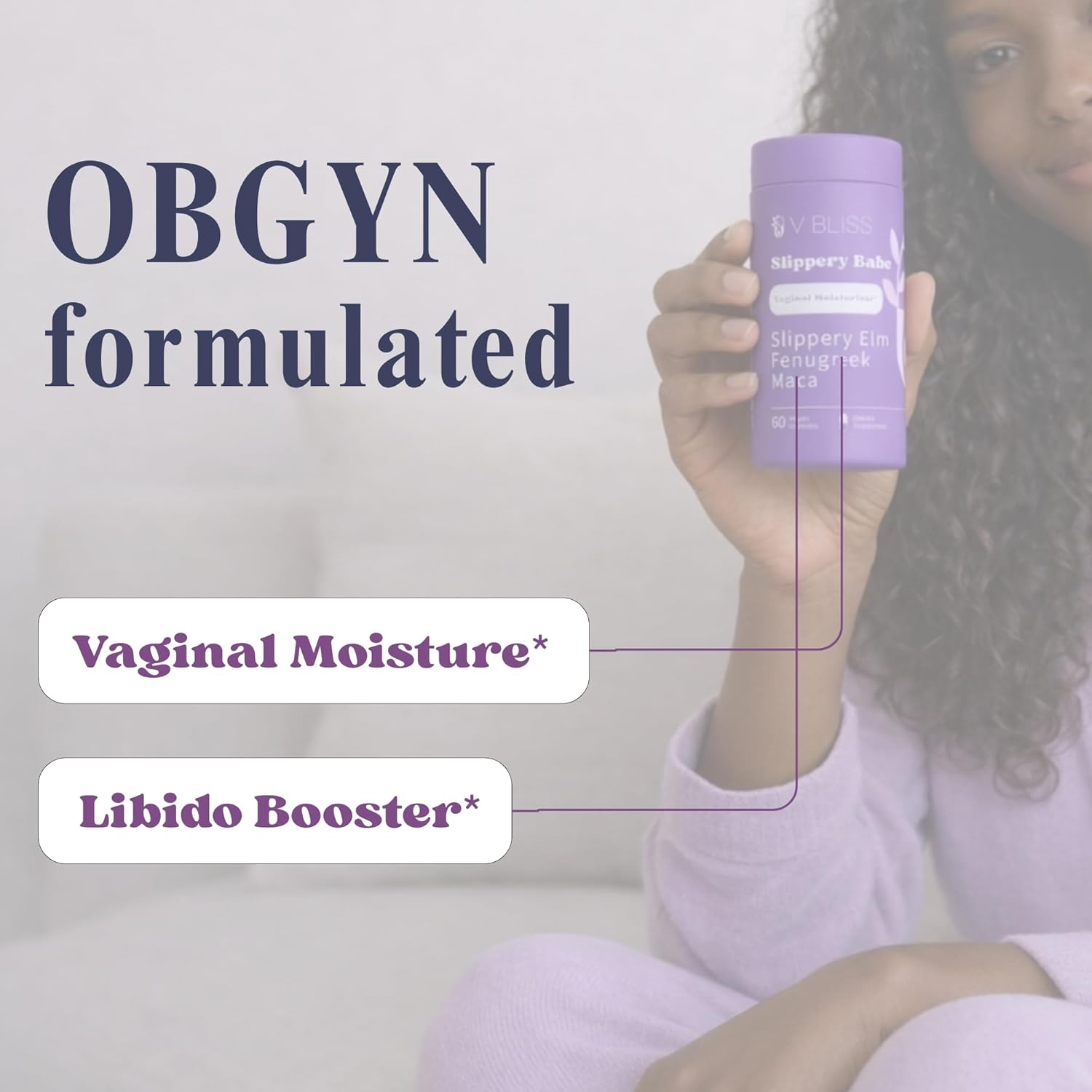 V Bliss Slippery Babe Vaginal Moisture – 60 Capsules | Fast-Acting Natural Hydration Support