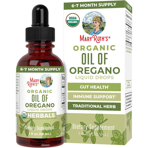 MaryRuth Organics Oil of Oregano Liquid Drops – 30ml | Immune & Gut Health Support