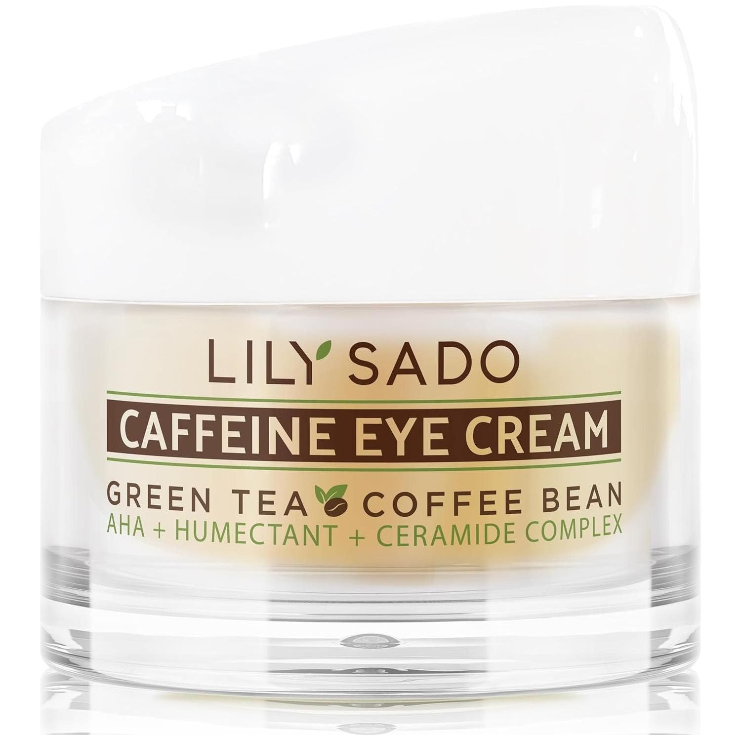 LILY SADO CAFFEINE EYE CREAM - Coffee Beans & Green Tea Matcha - 15ml