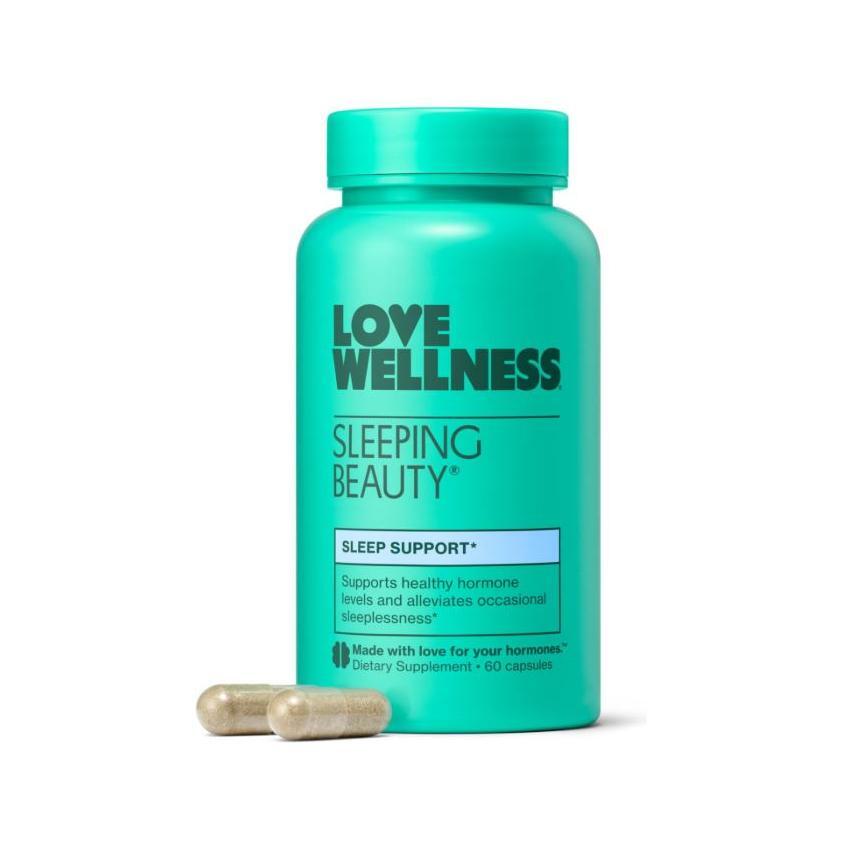 Love Wellness Sleeping Beauty – 60 Capsules | Natural Sleep Aid with Melatonin, Magnesium &amp; Valerian Root