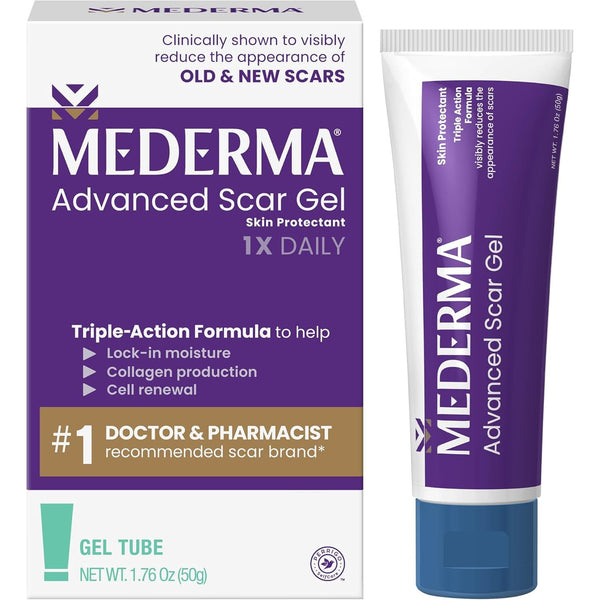 Mederma Advanced Scar Gel – 50ml | Clinically Proven Scar Treatment for Acne, Surgery, Burns & Injury