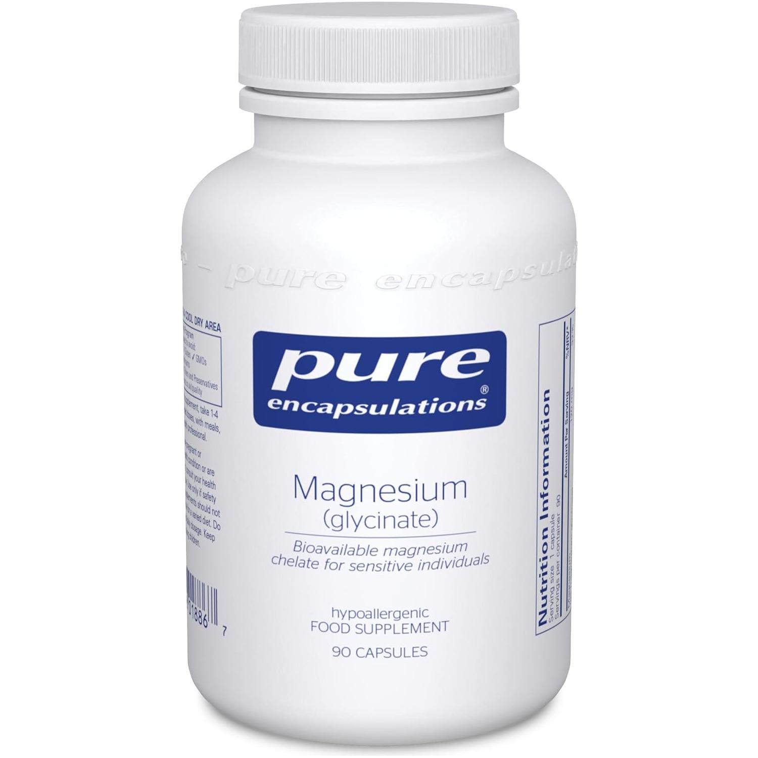 Pure Encapsulations - Magnesium (Glycinate) 120Mg - 90 Capsules