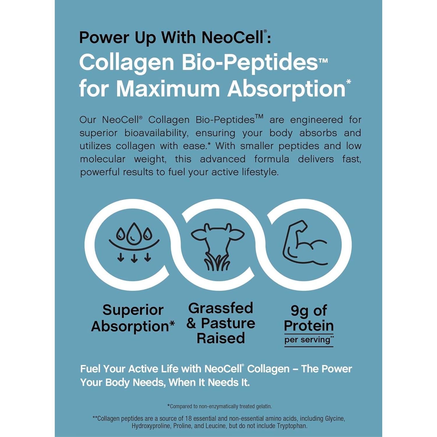 NeoCell Collagen Bio-Peptides Protein Powder - 623g